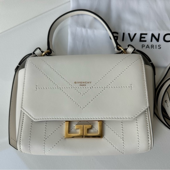 Givenchy Eden Mini Leather Crossbody - White - Picture 2 of 10